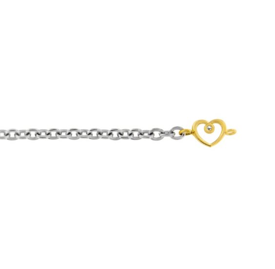 Bracciale Dédié in Titanio Diamante Lab Grown 0.01 Ct BRD2608 0202;GI - BRD2608 0202;GI